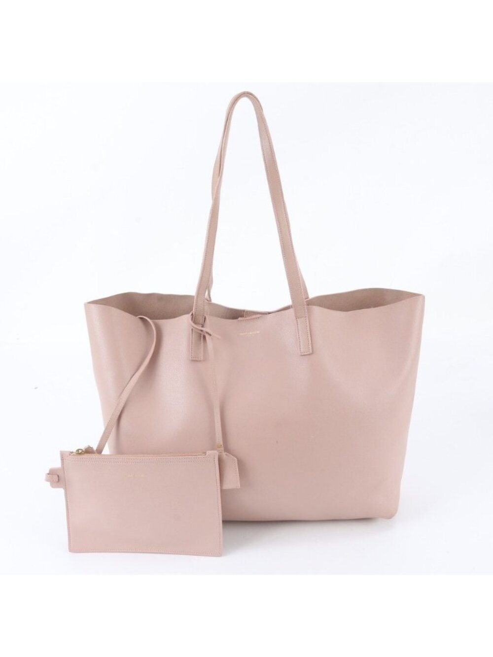 Saint Laurent YSL Paris Sac Shopping Leather Tote